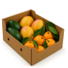 CAGETTE MIX BIO 5KG : AVOCAT + MANGUE + MANDARINE