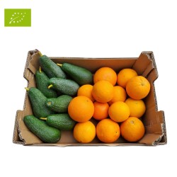 MIX AVOCAT'ANGE BIO (AVOCAT HASS BIO + ORANGE NAVELINA BIO) (CAGETTE DE 5KG)